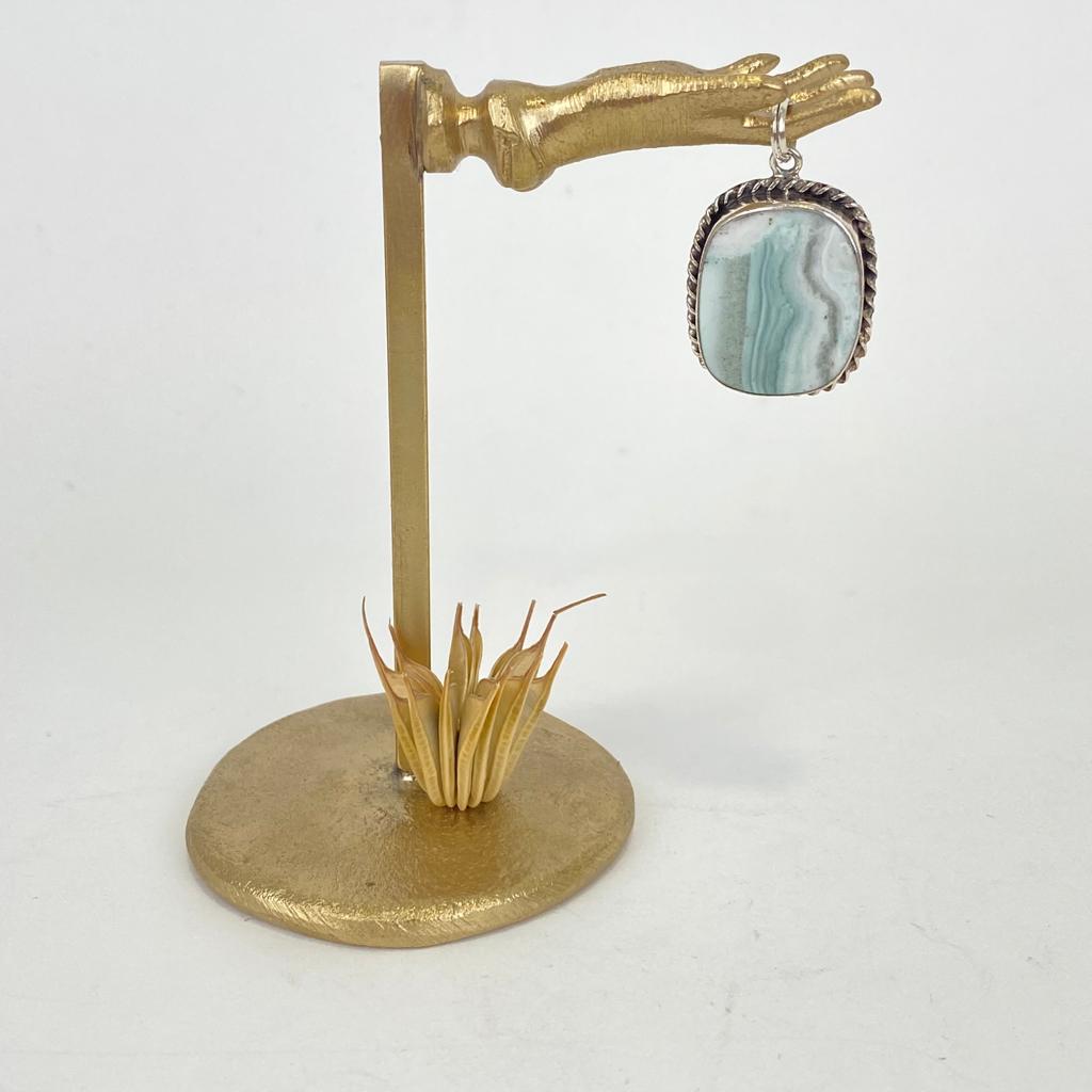 Pendentif Argent 925 & Agate [0399]