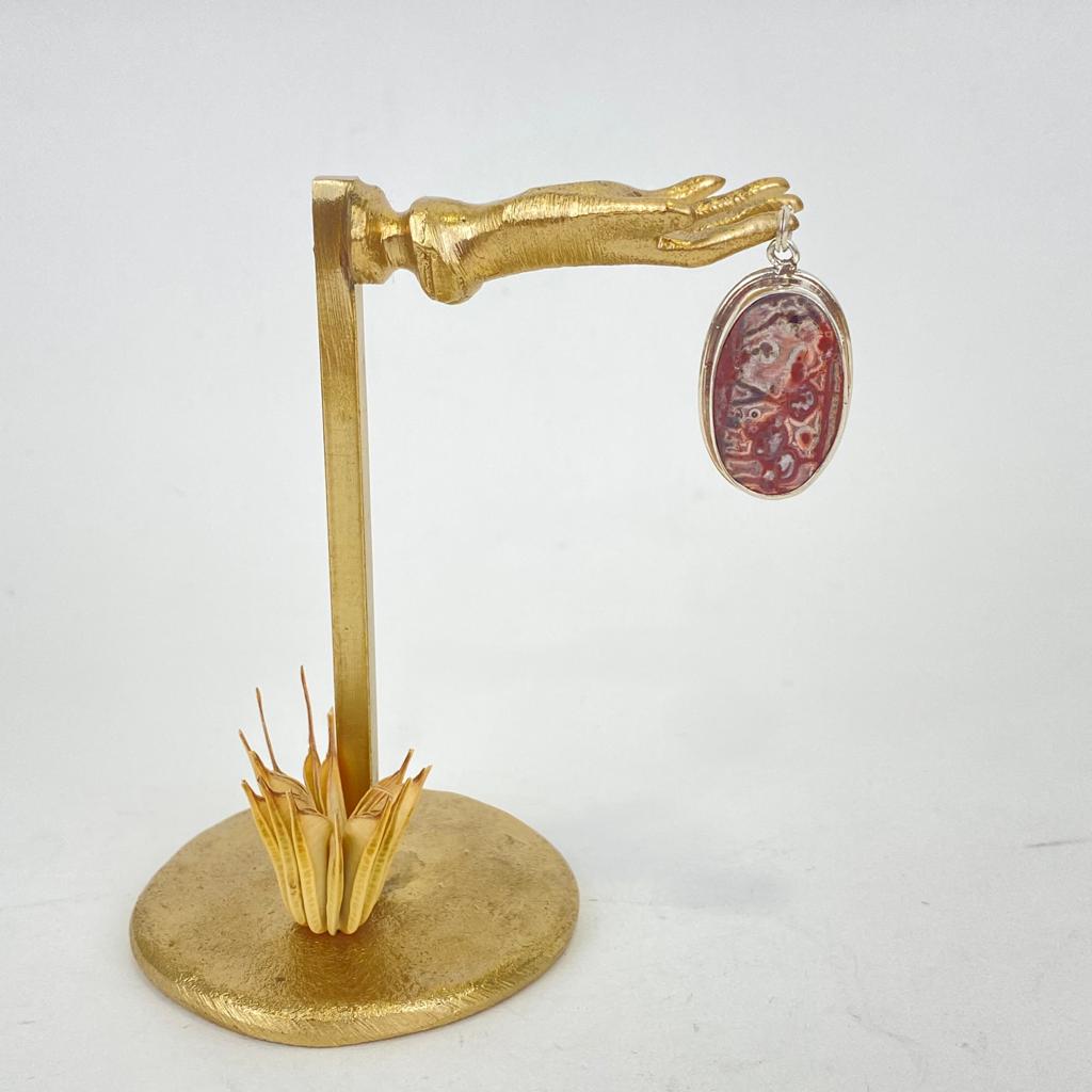 Pendentif Argent 925 & Agate [0404]