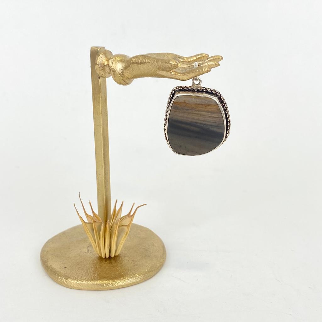 Pendentif Argent 925 & Jaspe [0406]