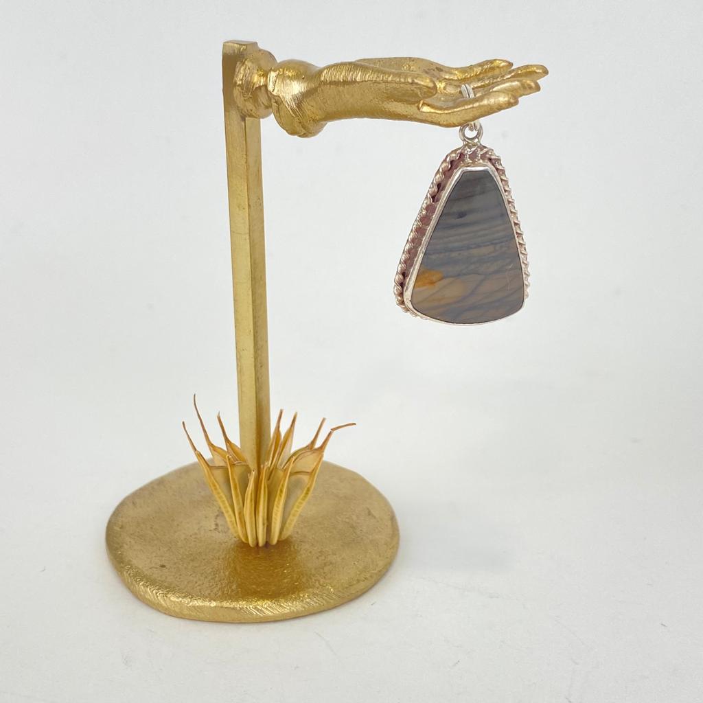 Pendentif Argent 925 & Jaspe [0408]