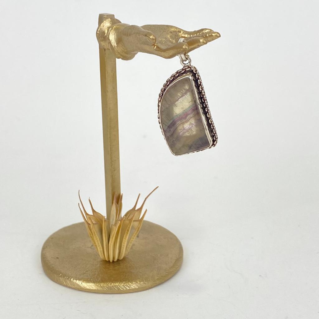 Pendentif Argent 925 & Fluorite [0417]