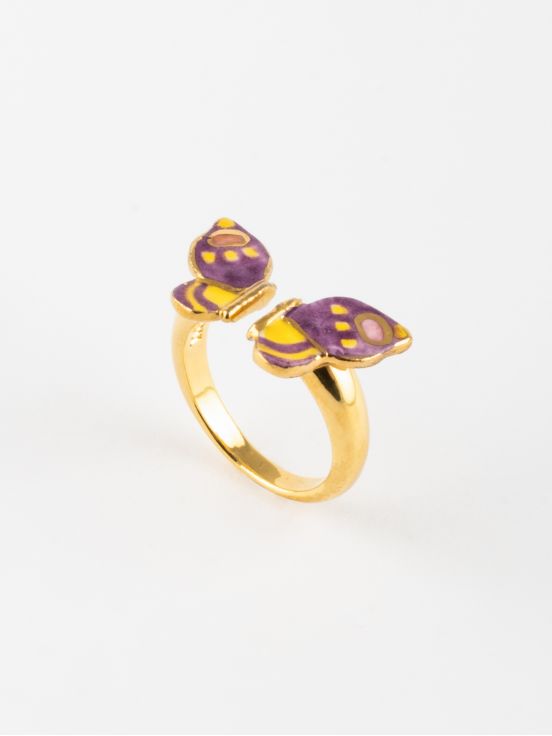 Bague Facetoface Papillon Violet - Nach