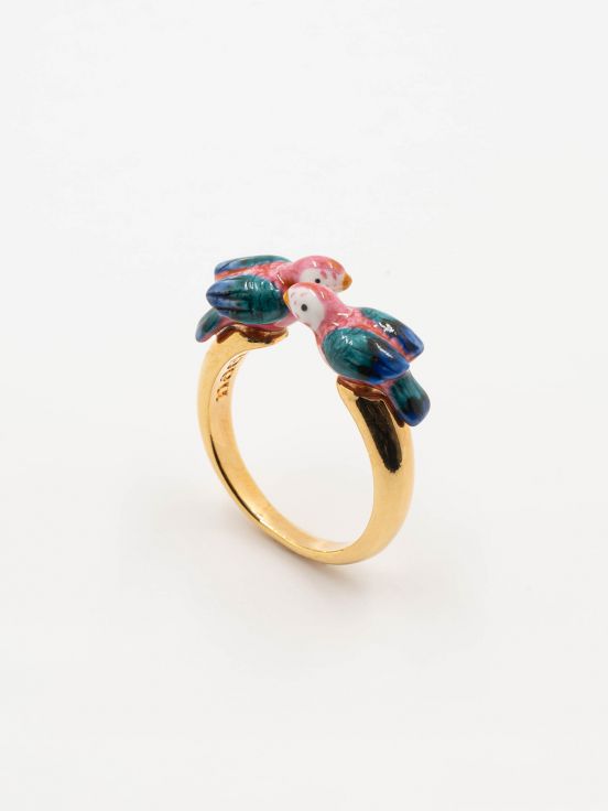 Bague Facetoface Perroquet Rose - Nach