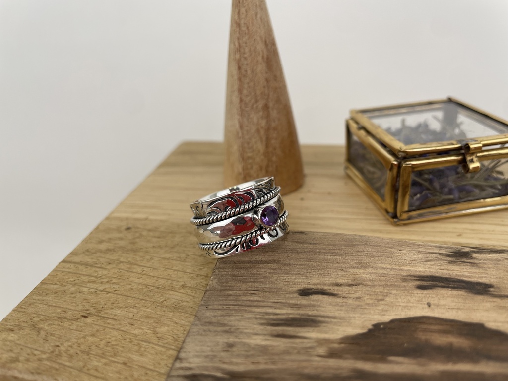 Bague Argent 925 & Améthyste [1700]