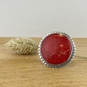 Bague Argent 925 & Corail Rouge [1878]