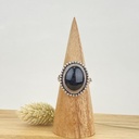 Bague Argent 925 & Coquillage Noir [1841]