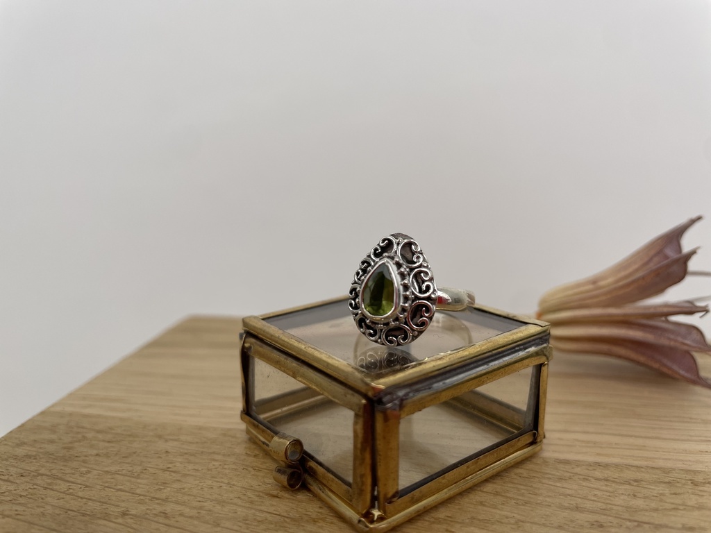 Bague Argent 925 & Péridot [2052]