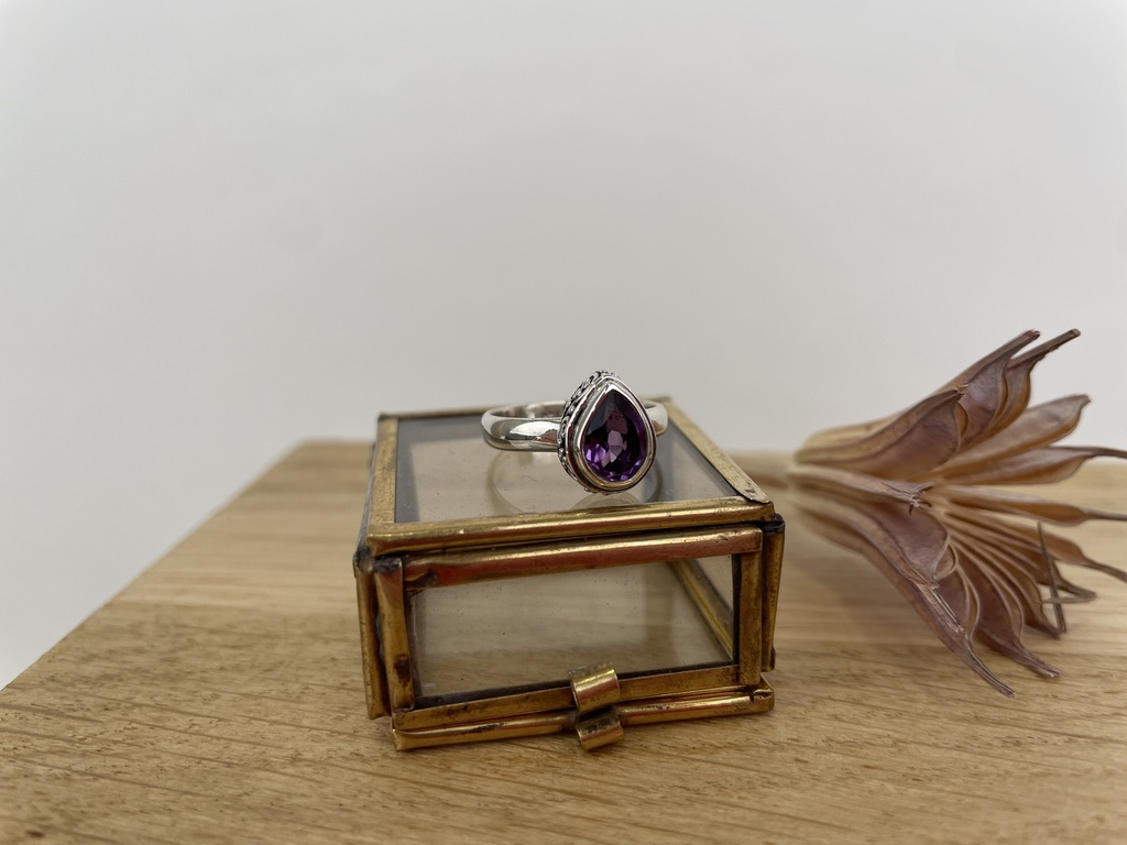 Bague Argent 925 & Améthyste [1973]