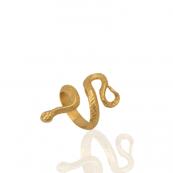 Bague Ajustable Laiton Plaqué Or