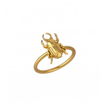 Bague Ajustable Laiton Plaqué Or