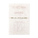 Bracelet Pastel Amitié Rose Pâle & Doré - Les Mots Doux