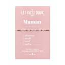 Bracelet Famille Maman Blanc & Doré - Les Mots Doux