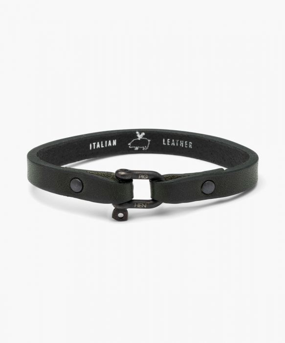 Bracelet Vicious Vik Leather Army | Black - M/L 
