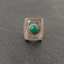 Bague Argent 925 & Malachite [2070]