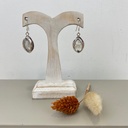 Boucles d'Oreilles Argent 925 & Pierre de Lune [1082]