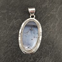 Pendentif Argent 925 & Agate Dendritique [0512]