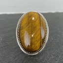 Bague Argent 925 & Œil de Tigre [2124]