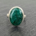 Bague Argent 925 & Emeraude [2128]