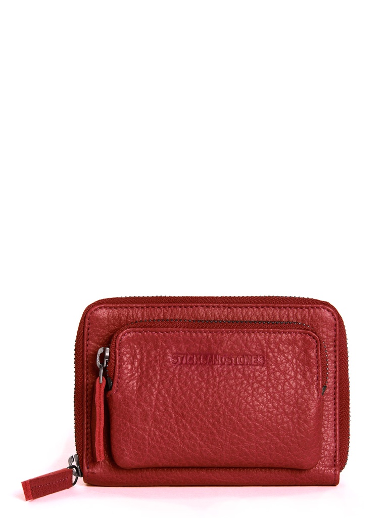 Portefeuille 'Montana' Rouge - Sticks and Stones