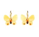 Boucles d'Oreilles Papillon Jaune - Coucou Suzette
