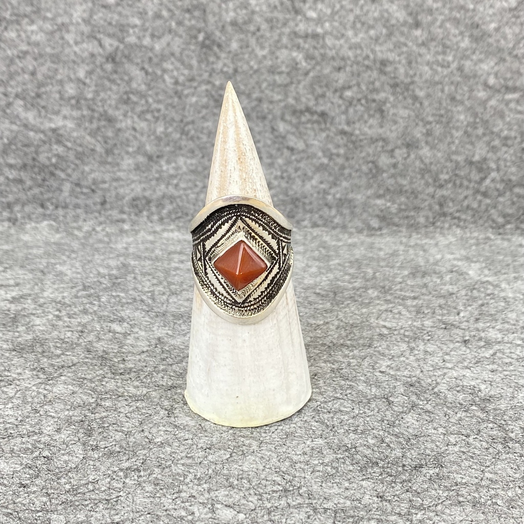 Bague Argent 925 & Cornaline [2252]