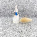 Bague Argent 925 & Calcédoine Bleue [2257]