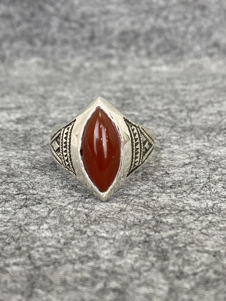 Bague Argent 925 & Cornaline [2268]