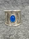 Bague Argent 925 & Calcédoine Bleue [2302]