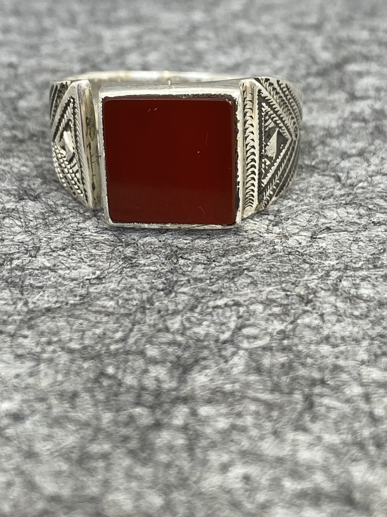 Bague Argent 925 & Cornaline [2305]
