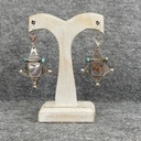 Boucles d'oreilles Argent 925 & Turquoise [1254]
