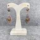 Boucles d'oreilles Argent 925 & Œil de Tigre [1272]
