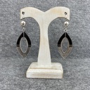 Boucles d'oreilles Argent 925 & Ebène [1277]
