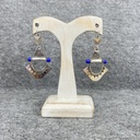 Boucles d'oreilles Argent 925 & Sodalite [1281]