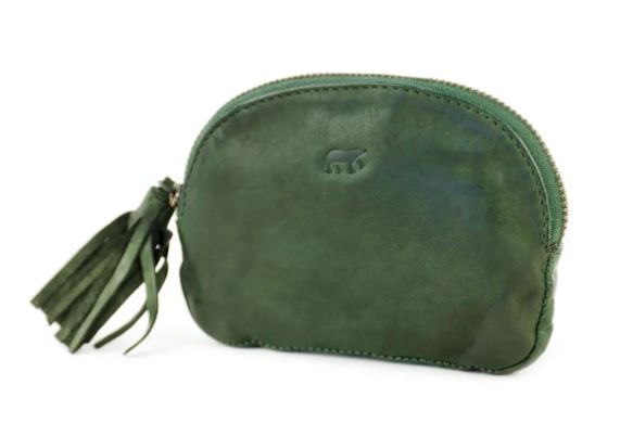 Porte-monnaie 'Penny' Vert - Cuir - Bear Design