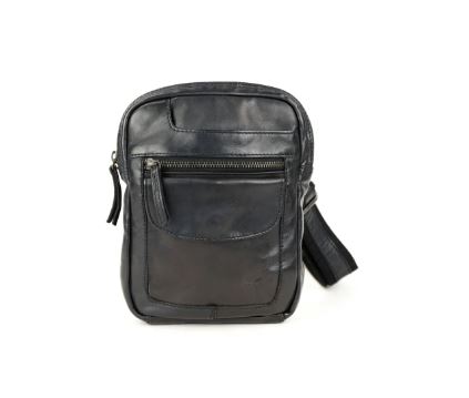 [BEAR-CL42993-NOIR] Sac en bandoulière 'Sasha' Noir - Cuir - Bear Design