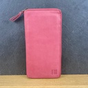 Portefeuille grenat 'Boston' - Biba