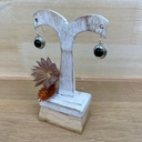 Boucles d'Oreilles - Argent 925 & Onyx [1347]