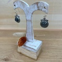 Boucles d'Oreilles - Argent 925 & Labradorite [1363]