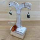 Boucles d'Oreilles - Argent 925 & Labradorite [1364]