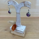 Boucles d'Oreilles - Argent 925 & Améthyste [1378]