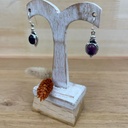 Boucles d'Oreilles - Argent 925 & Améthyste [1381]