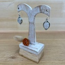 Boucles d'Oreilles - Argent 925 & Pierre de Lune [1397]
