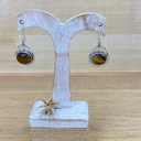 Boucles d'Oreilles - Argent 925 & Œil de Tigre [1465]