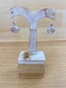 Boucles d'Oreilles - Argent 925 & Quartz Laiteux [1476]