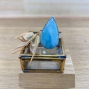 Bague - Argent 925 & Larimar [2496]