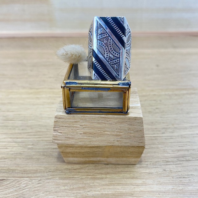 Bague - Argent 925 & Ébène [2550]