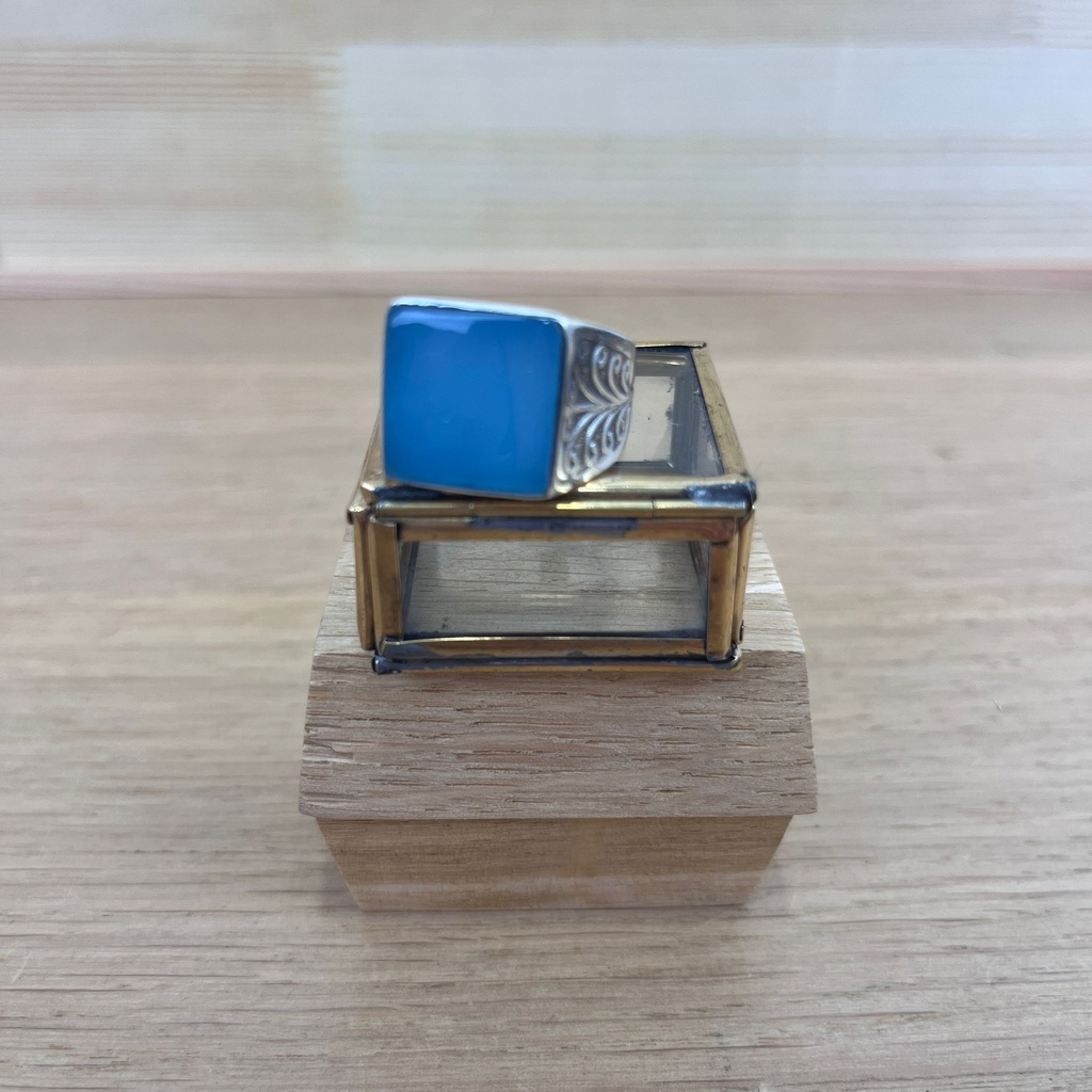 Bague - Argent 925 & Calcédoine [2574]