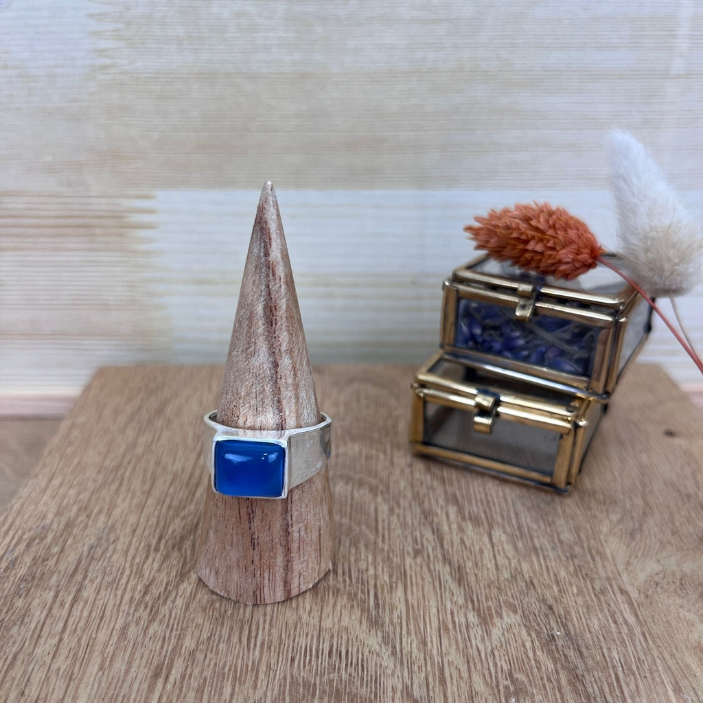 Bague - Argent 925 & Calcédoine [2599]