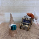 Bague - Argent 925 & Malachite [2616]