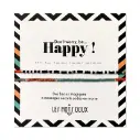 Bracelet Morse Massai Double Doré 'Don’t worry be happy' - Les Mots Doux